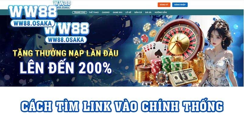 Cách tìm link vào chính thống
