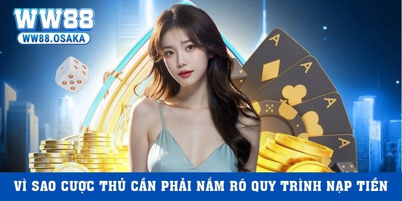 Vì sao cược thủ cần phải nắm rõ quy trình nạp tiền vào tài khoản?