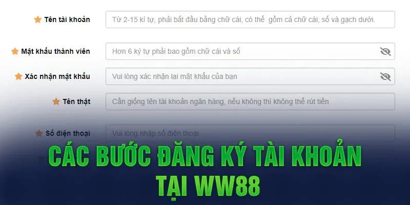 Hướng dẫn đăng ký tài khoản WW88 dành cho tân thủ